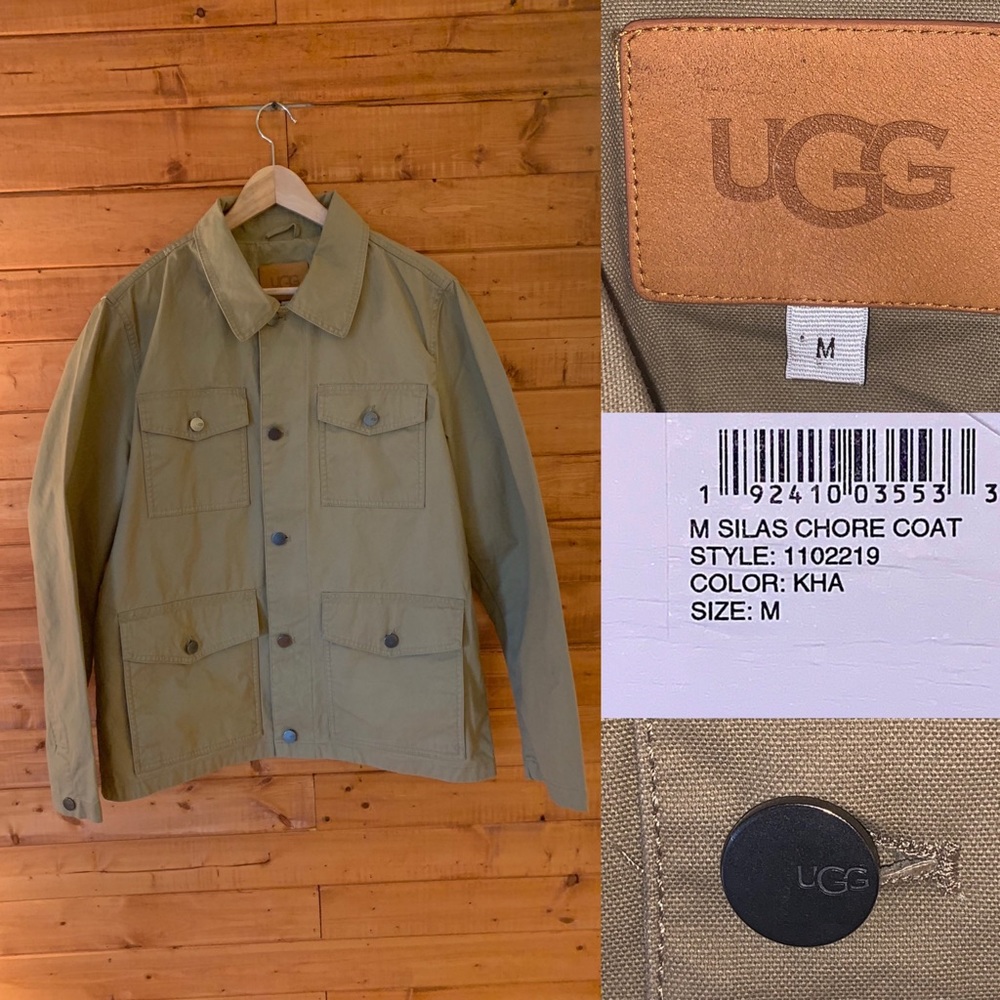 $250 NWT UGG Silas chore coat 100% Cotton M